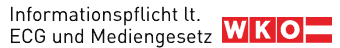 Informationspflicht lt. ECG & Mediengesetz - WKO