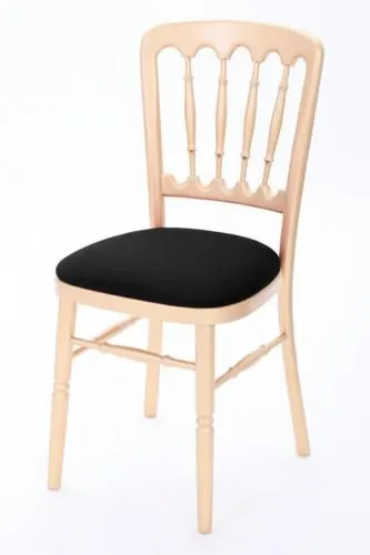 Cheltenham-Stuhl - Farbe: gold - Sitz: schwarz