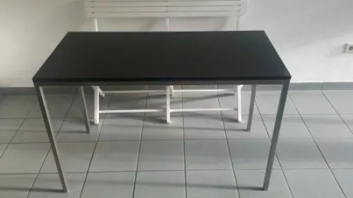 Esstisch, Niro - Gr��e: 60 x  60 cm - Platte: schwarz