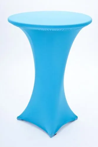 Husse & Haube f�r runden Stehtisch - Farbe: hellblau