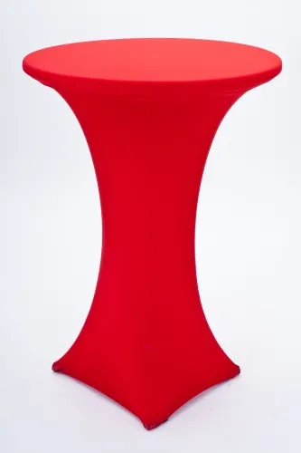 Haube f�r runden Stehtisch - Farbe: rot