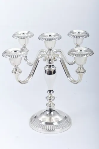 Kerzenleuchter - Variante: Silber, 5 flammig