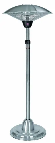 Elektroheizschirm, Halogen-Strahler, Standger�t, ca. 2100 Watt, 230V, silber