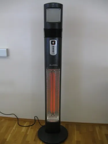 Elektroheizung, Halogen-Strahler, Standger�t, 2100 - 2700 Watt, 230V, schwarz