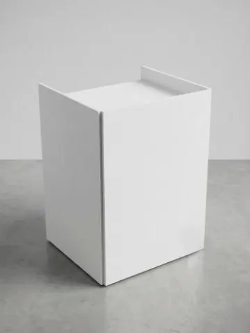 Empfangspult, 80 cm x 80  cm - Front: wei� - Top: wei�