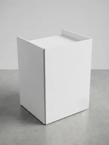 Empfangspult, 80 cm x 80  cm - Front: wei� - Top: wei�