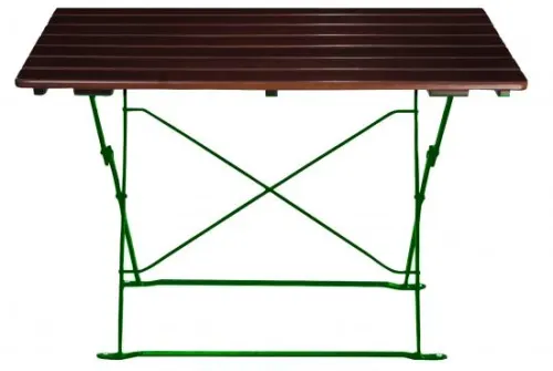 Gartentisch mit 120 x 70 cm, Robinie,lasierend, Farbe Kastanie,