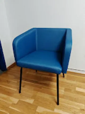 Vortragsstuhl, blau ca. 58 cm x 63 cm