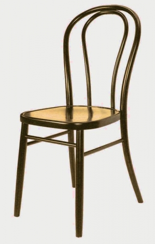 Thonetstuhl, schwarz