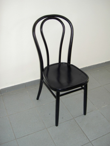 Thonetstuhl, schwarz