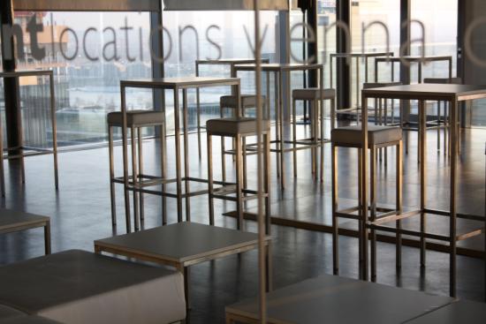 Barhocker, eckig, wei�er Polster
