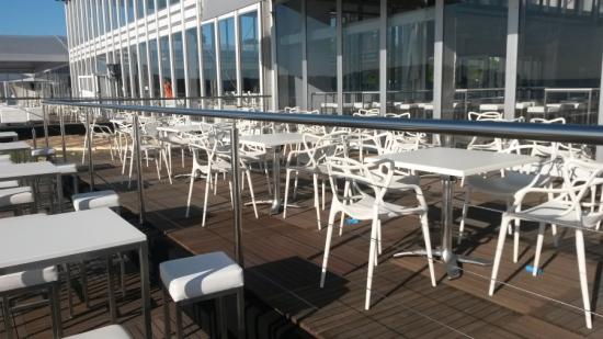 Barhocker, eckig, wei�er Polster