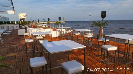 Barhocker, eckig, wei�er Polster