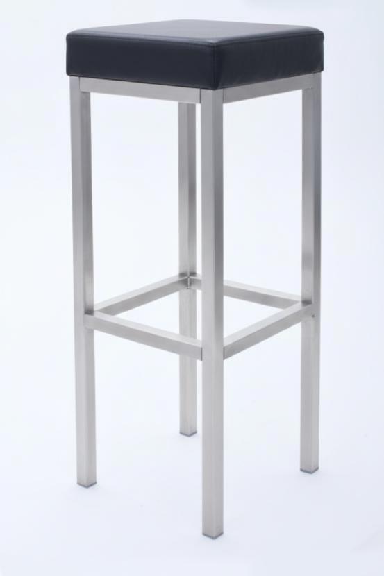 Barhocker, Niro - Sitz: Schwarz, FunctionFauxLeather