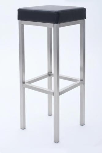 Barhocker, Niro - Sitz: Schwarz, FunctionFauxLeather