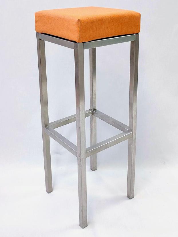 Barhocker, Niro - Sitz: Stoff - Orange