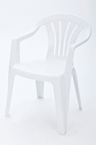 Gartenstuhl, Kunststoff, wei�
