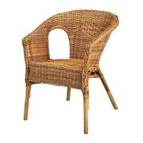 Rattanstuhl - Farbe: braun