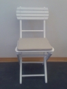 Polster für Gartenholz- bzw. Ghost Stuhl, creme-weiß