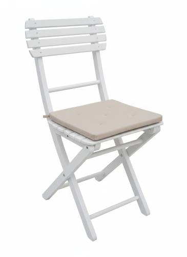 Polster f�r Gartenholz- bzw. Ghost Stuhl, creme-wei�