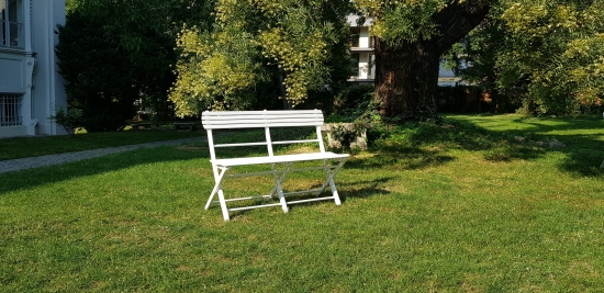 Gartenholzbank, wei�