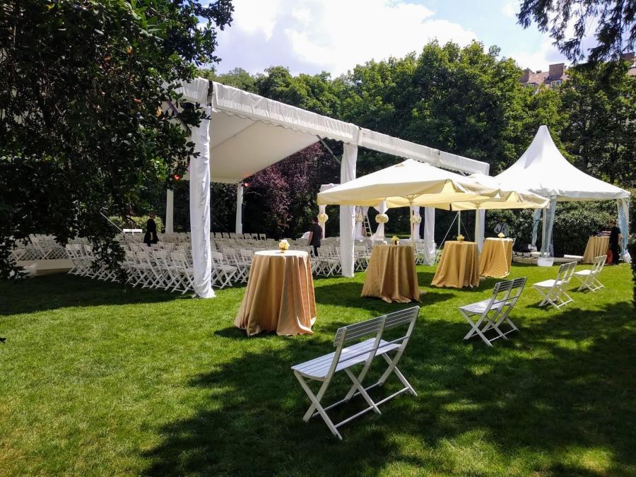 Gartenholzbank, wei�