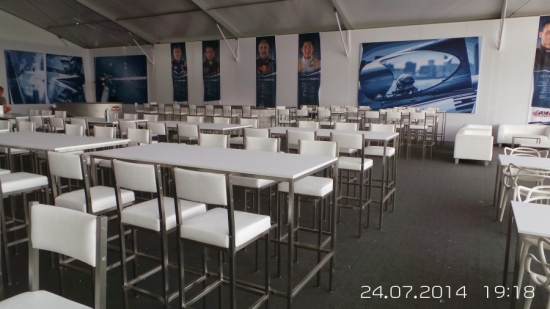 Barhocker mit Lehne, wei�er Polster