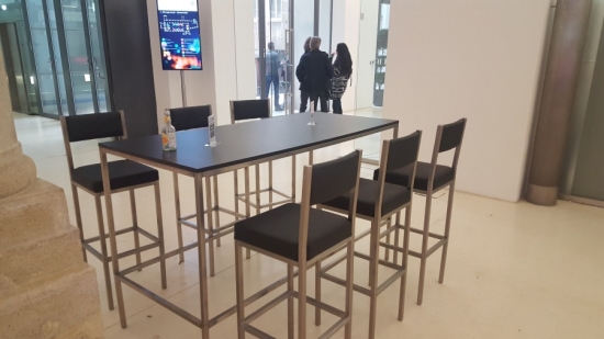 Barhocker mit Lehne, Niro - Farbe: schwarz