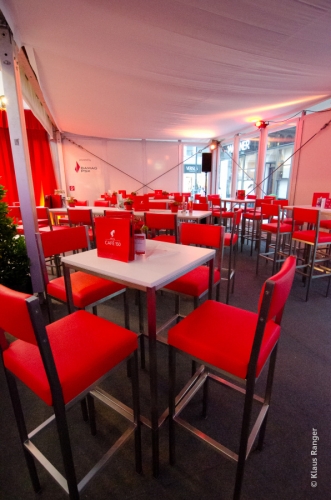 Barhocker mit Lehne, Niro - Farbe: rot