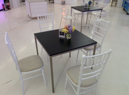 Polo Stuhl - Farbe: wei� - Polster: creme-wei�