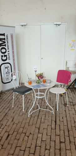 Gartenstuhl Vintage, wei�