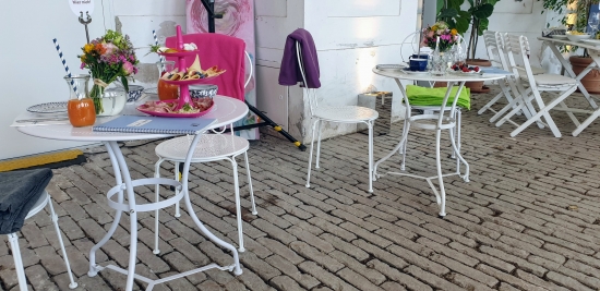 Gartenstuhl Vintage, wei�