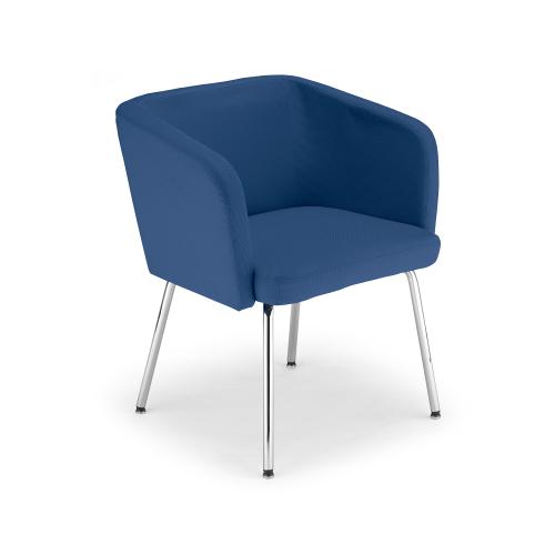 Vortragsstuhl, blau ca. 58 cm x 63 cm 