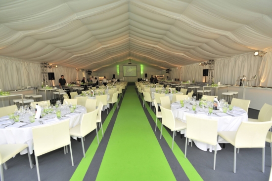 Bankett-Tisch, rund - Durchmesser: 165 cm, f�r 10 Personen