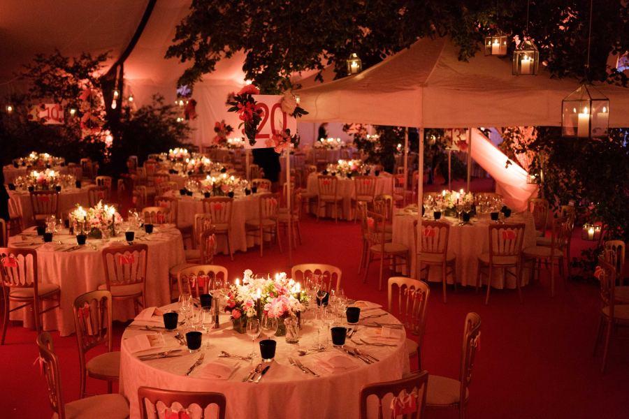 Bankett-Tisch, rund - Durchmesser: 165 cm, f�r 10 Personen