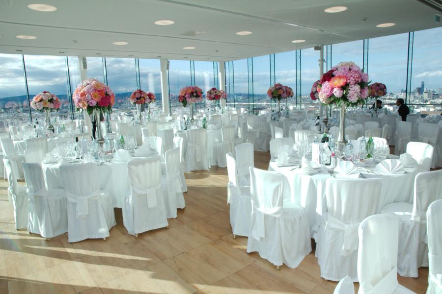 Bankett-Tisch, rund - Durchmesser: 165 cm, f�r 10 Personen