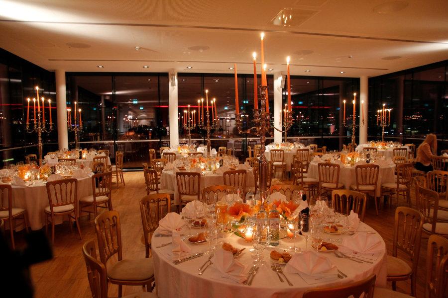 Bankett-Tisch, rund - Durchmesser: 165 cm, f�r 10 Personen