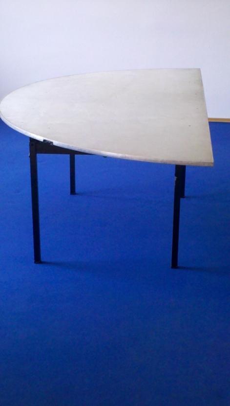 Bankett-Tisch, halbrund, 228 cm