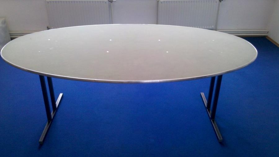 Bankett-Tisch, oval - Gr��e: 213 x 122 cm, f�r ca. 8 Personen