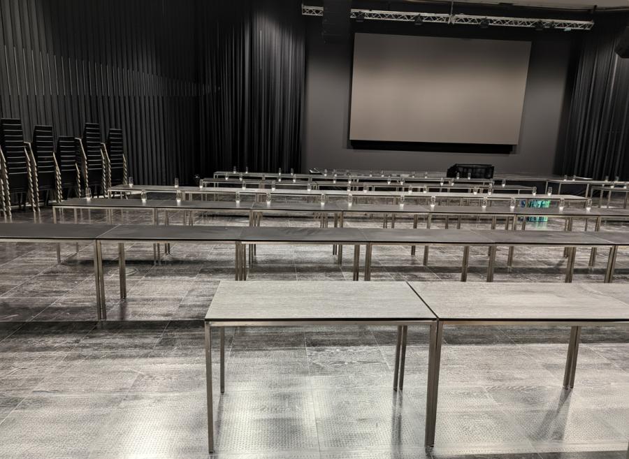 Esstisch, Niro - Gr��e: 60 x 120 cm - Platte: schwarz