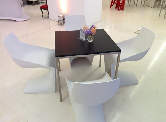 Esstisch, Niro - Gr��e: 60 x  60 cm - Platte: wei�