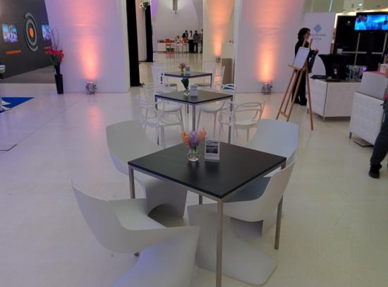 Esstisch, Niro - Gr��e: 60 x  60 cm - Platte: wei�