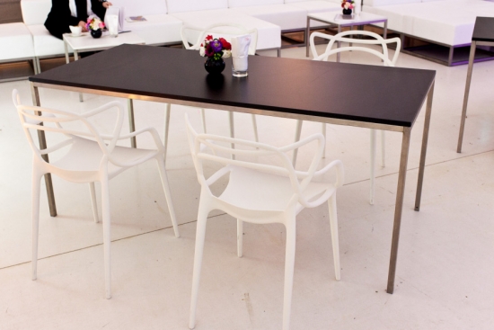 Esstisch, Niro - Gr��e: 80 x 180 cm  - Platte: schwarz