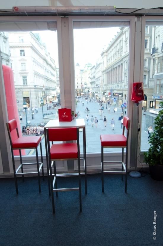 Stehtisch, Niro - Gr��e: 60 x  60 cm - Platte: wei�