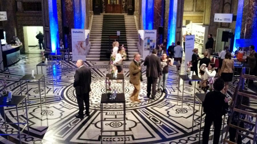 Stehtisch, Niro - Gr��e: 60 x  60 cm - Platte: schwarz