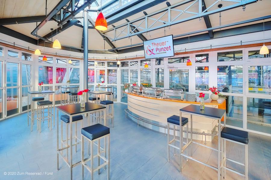 Stehtisch, Niro - Gr��e: 60 x  60 cm - Platte: schwarz