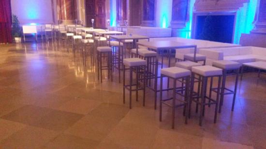 Stehtisch, Niro - Gr��e: 80 x  80 cm - Platte: wei�