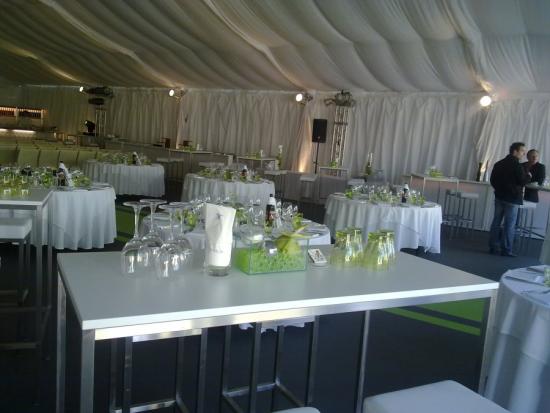 Stehtisch, Niro - Gr��e: 60 x 120 cm - Platte: wei�