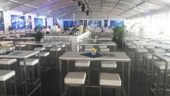 Stehtisch, Niro - Gr��e: 60 x 120 cm - Platte: wei�