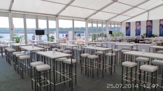 Stehtisch, Niro - Gr��e: 60 x 120 cm - Platte: wei�